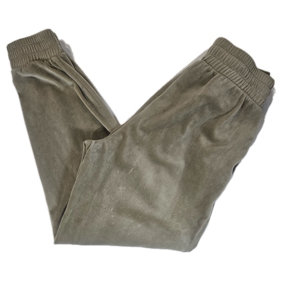 Express Velour Pants Womens Small Tan Soft Lounge Sweatpants Comfy Joggers - Picture 2 of 8